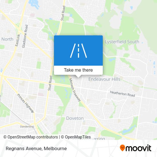 Regnans Avenue map