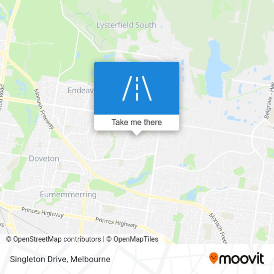 Singleton Drive map