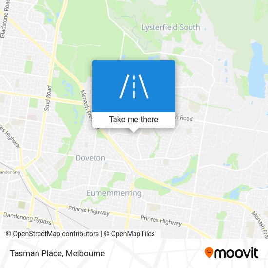 Tasman Place map