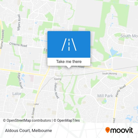 Aldous Court map
