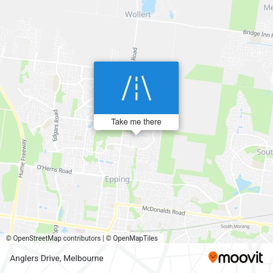 Anglers Drive map