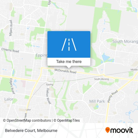 Belvedere Court map