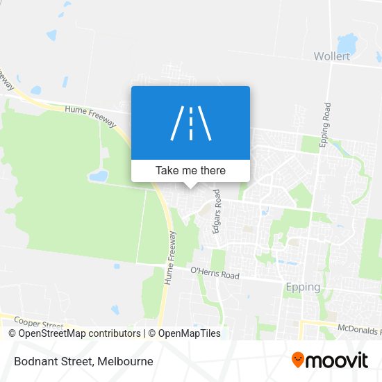 Bodnant Street map