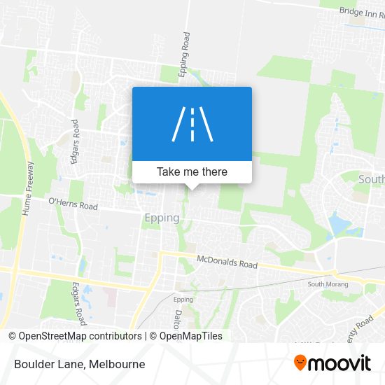 Boulder Lane map