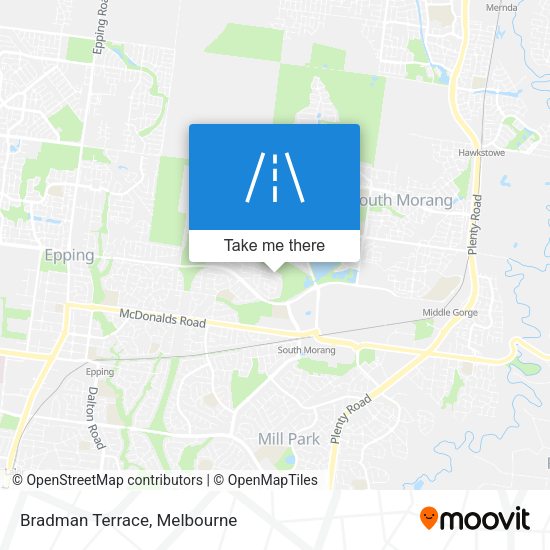 Bradman Terrace map