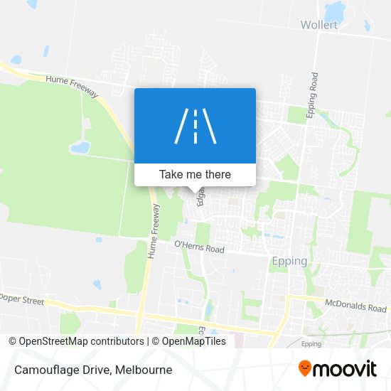 Camouflage Drive map