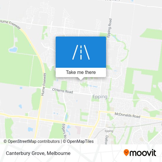 Canterbury Grove map