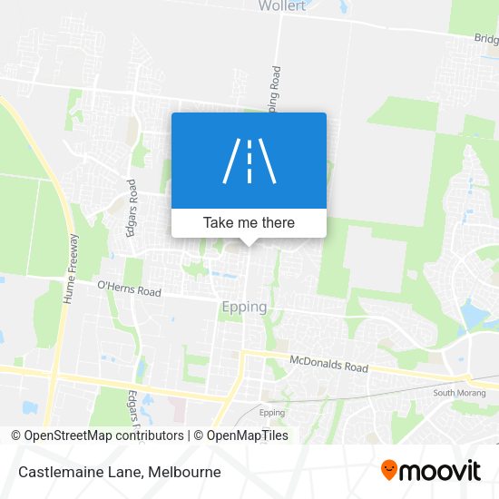 Castlemaine Lane map
