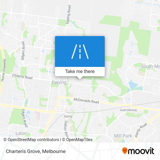 Charteris Grove map