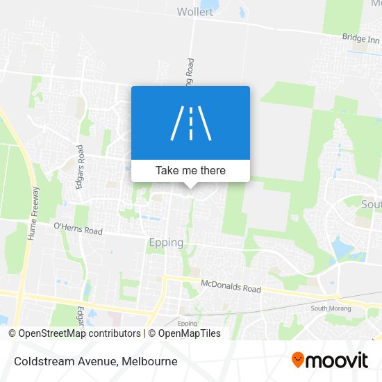 Coldstream Avenue map