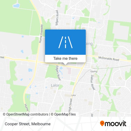 Cooper Street map
