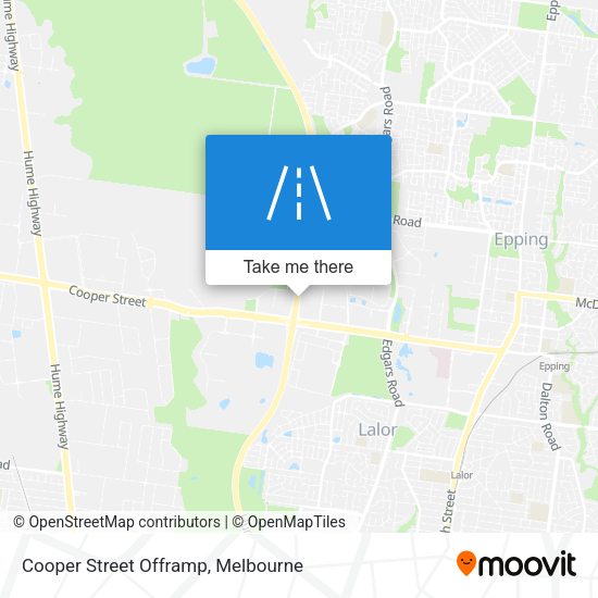 Cooper Street Offramp map