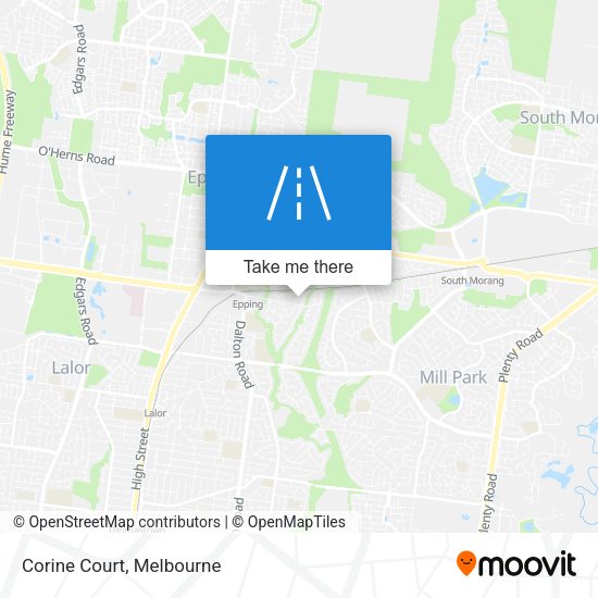 Corine Court map