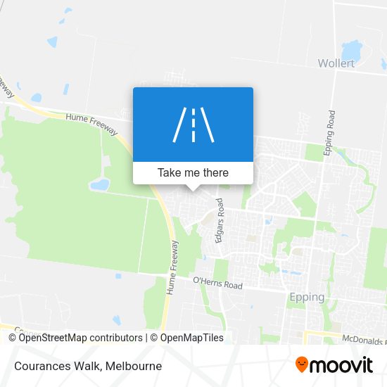 Courances Walk map