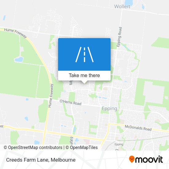 Creeds Farm Lane map