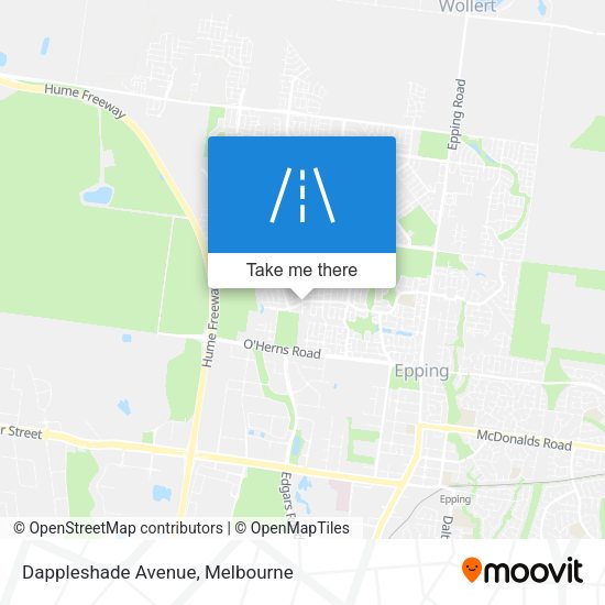 Dappleshade Avenue map