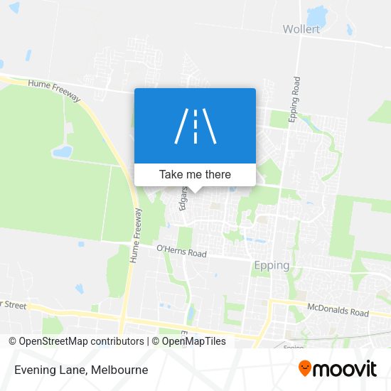 Evening Lane map