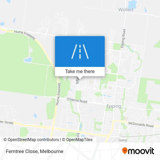 Ferntree Close map