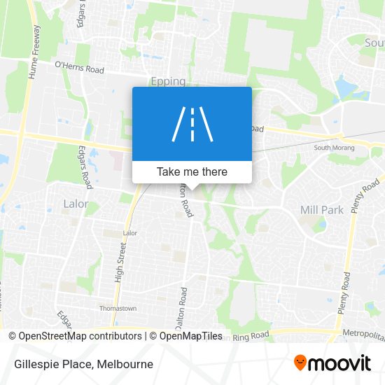 Gillespie Place map