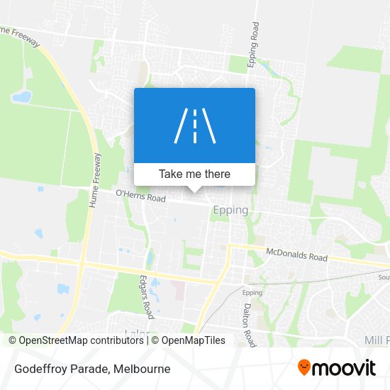 Godeffroy Parade map