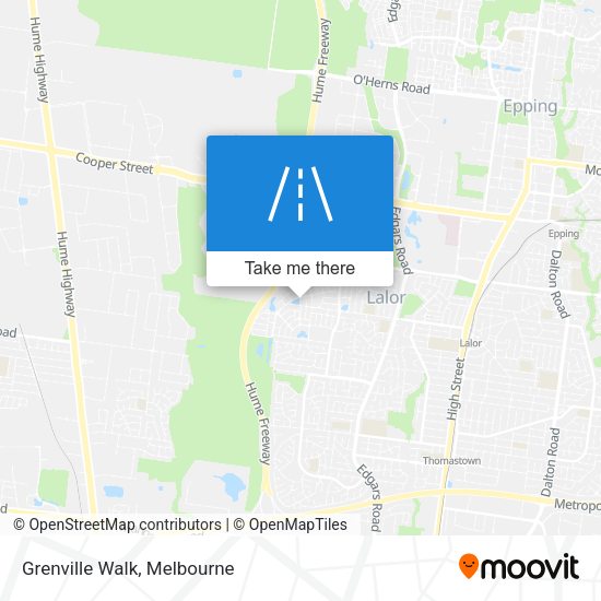 Grenville Walk map