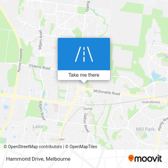 Hammond Drive map