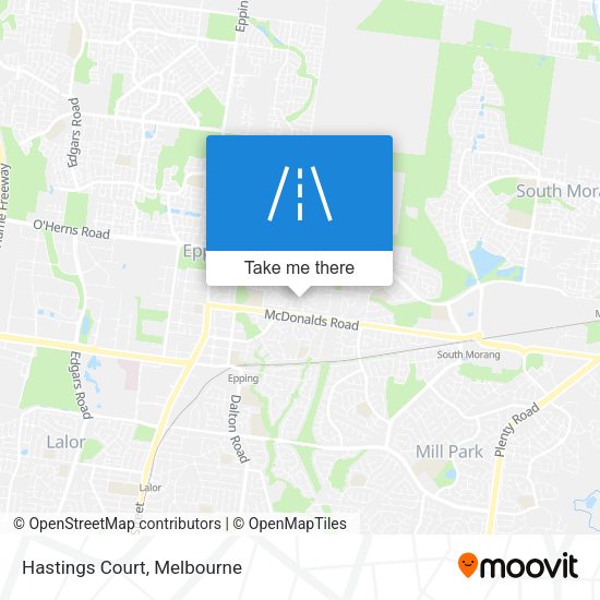 Hastings Court map