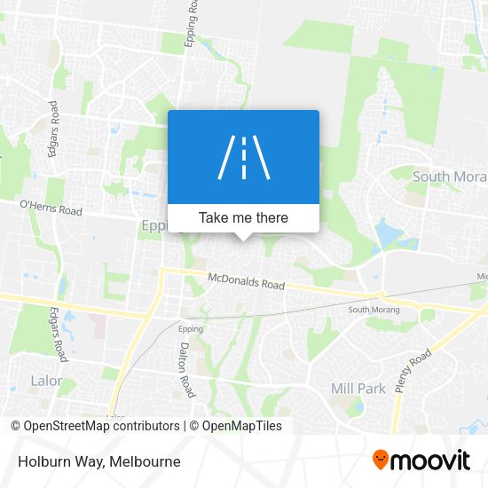 Holburn Way map