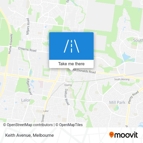 Keith Avenue map