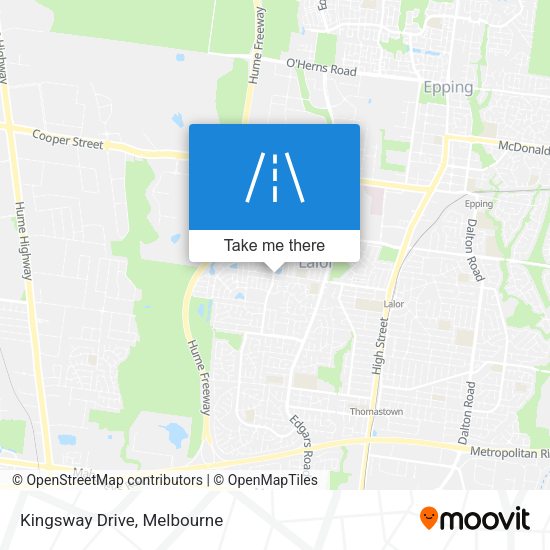 Kingsway Drive map