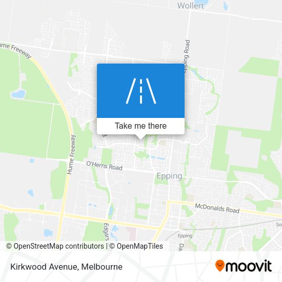 Kirkwood Avenue map