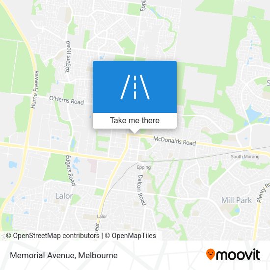 Memorial Avenue map