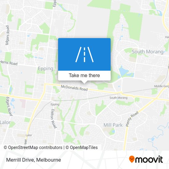 Merrill Drive map