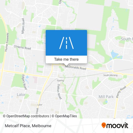 Metcalf Place map