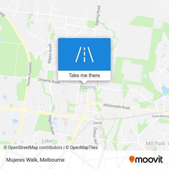 Mujeres Walk map