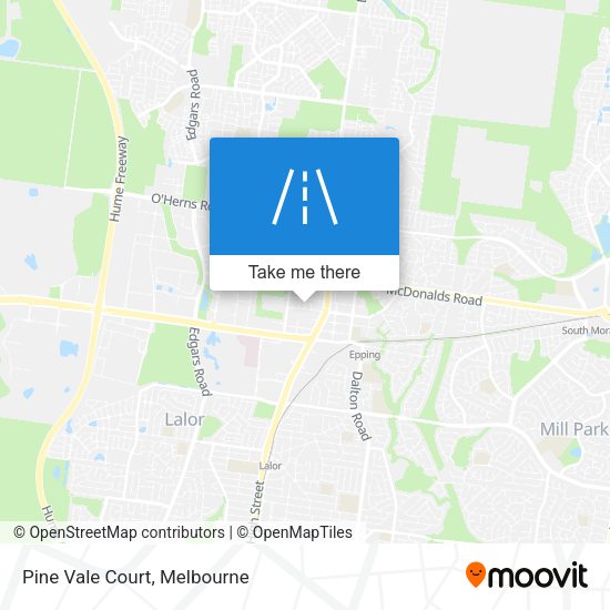 Pine Vale Court map