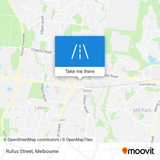 Rufus Street map