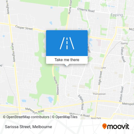 Sarissa Street map