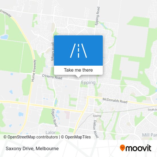 Saxony Drive map