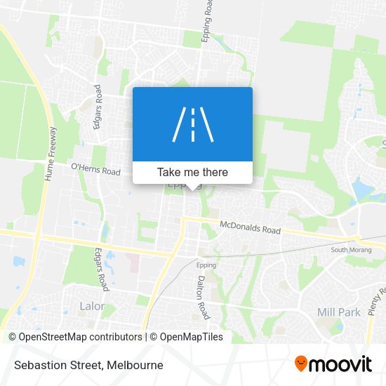 Sebastion Street map