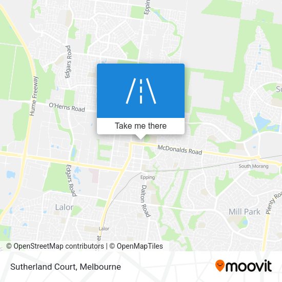 Sutherland Court map