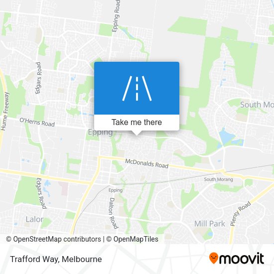 Trafford Way map