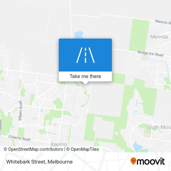 Whitebark Street map