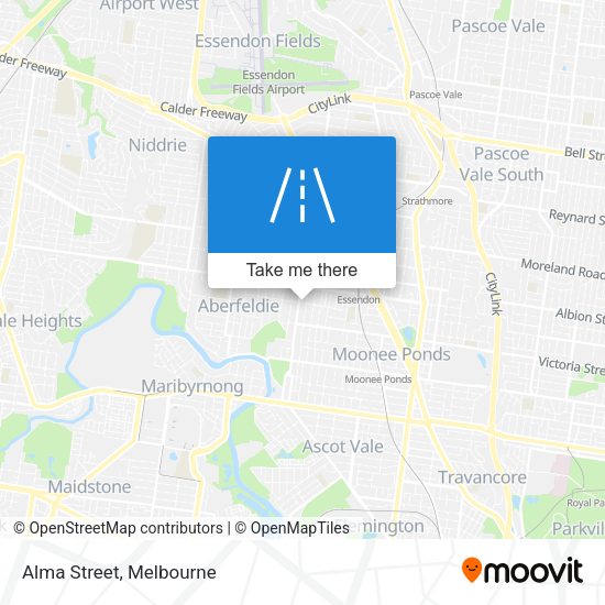 Alma Street map