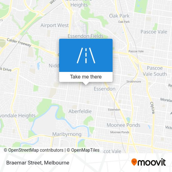 Braemar Street map