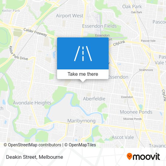 Deakin Street map