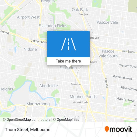 Thorn Street map