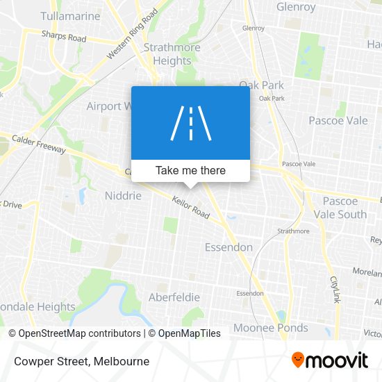 Cowper Street map