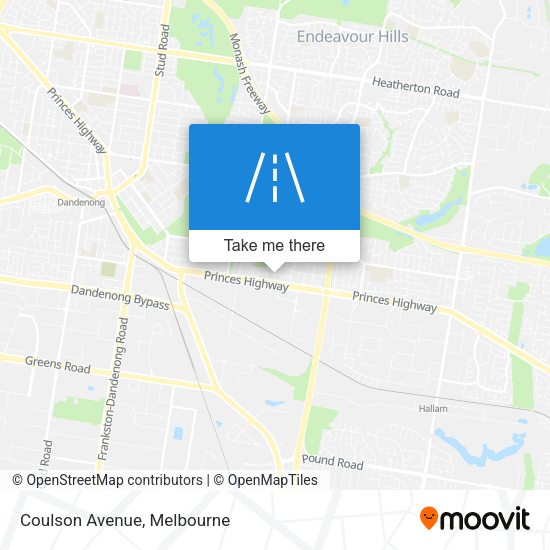 Coulson Avenue map
