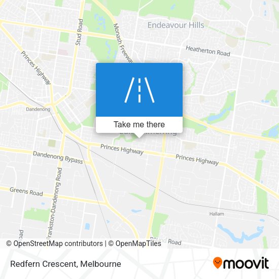 Redfern Crescent map